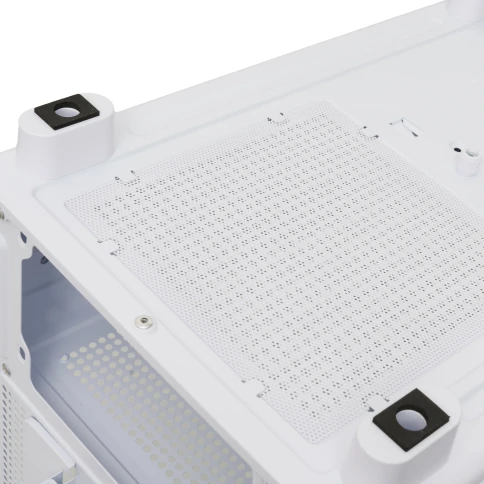 Корпус без блока питания/ Case HSPD F510, Panoramic Mid Tower, White, TG, 0.5 SPCC, 3x120mm ARGB (FNW010) ATX, mATX, mITX 180/280/160mm 1x2.5", 1x3.5", 7xPCI 2xUSB-A 3.0 356x218x467mm фото 9