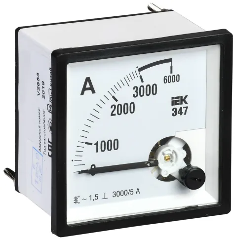 Амперметр Э47 3000/5А кл. точн. 1,5 72х72мм фото 1