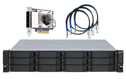 Полка расширения сетевого хранилища без дисков/ SMB QNAP TL-R1200S-RP фото 5