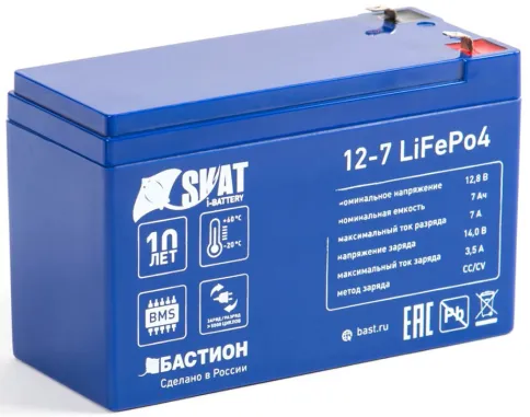 645 Skat i-Battery 12-7 LiFePo4 аккумуляторная батарея, 12 В, 7 Ач Li- фото 1