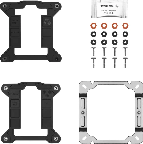 Кулер Deepcool AG400 Soc-AM5/AM4/1200/1700/1851 серебристый/черный 4-pin 18-31.6dB Al+Cu 220W 614gr... фото 9