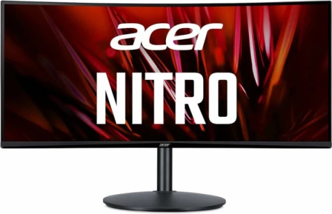 Монитор/ ACER XZ342CUS3BMIIPPHX 34'', ZeroFrame Yes, Curved 1500R Black, 21:9, VA, 3440x1440, 1 / 3ms, 320, HDR 400cd, 180Hz, 2xHDMI(2.0) + 2xDP(1.4) + Audio out, Speakers 2Wx2, sync: DP/HDMI FreeSync Premium, hdr: HDR 400, hadj 130 фото 1