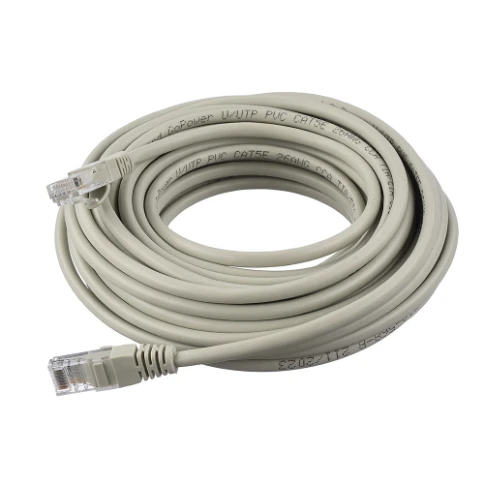 Патч-корд/ Патч-корд GoPower RJ-45 (m)-RJ-45 (m) 10.0м кат.5е ПВХ 26AWG CCA серый в пакете (1/25) фото 2