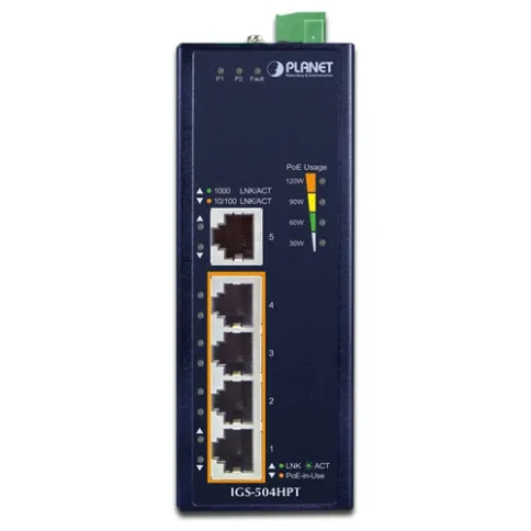 Коммутатор PLANET IGS-504HPT фото 2