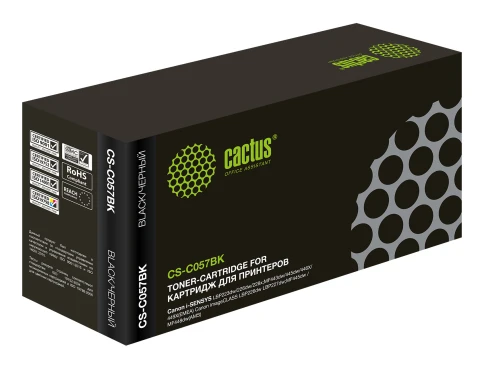 Картридж лазерный Cactus CS-C057BK 057 H черный (3100стр.) для Cano фото 1
