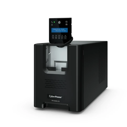 ИБП CyberPower PR1500ELCD, Line-Interactive, 1500VA/1350W, 8 IEC-320 С13 розеток, USB&Serial, SNMPslot, LCD дисплей, Black, 0.5х0.3х0.35м., 28.3кг./ UPS Line-Interactive CyberPower PR1500ELCD 1500VA/1350W USB/RS-232/EPO/SNMPslot (8 IEC С13) фото 6