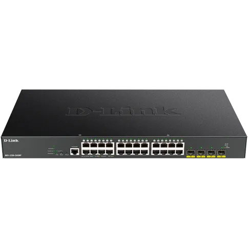 Коммутатор/ DGS-1250-28XMP Smart L2 Switch 24x1000Base-T PoE, 4х10GBas фото 1