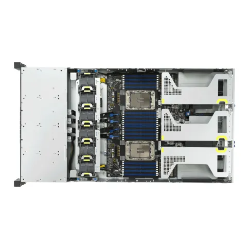 Серверная платформа/ ASUS RS720-E12-RS8G, 2U, 2x LGA 4710, 32x DDR5 6400, 8 x 2.5" hsb 8x SATA/SAS*/NVMe, 8x PCIe slots* + 2x OCP3.0*, 2x m.2 2280/2260, no LAN, 1+1 3200W фото 7