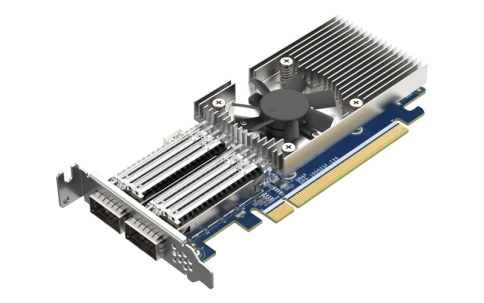 сетевая карта/ QNAP QXG-100G2SF-CX6 Dual Port 100 GbE SFP28 Network Ca фото 3