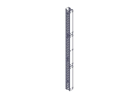 Systeme Electric vertical cable manager, Excelente series, plastic fin фото 10