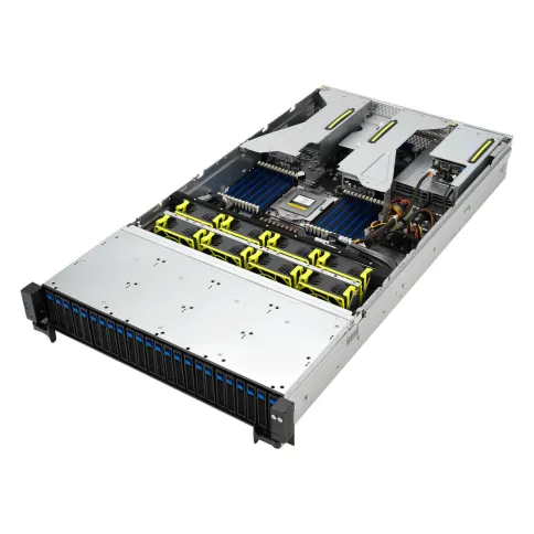 Серверная платформа/ ASUS RS521A-E12-RS24U, 2U, 1xSP5 (LGA 6096) 360W, 24x DDR5 6400, 24x 2.5'' (16 NVME+8 SAS/SATA) + 2x SATA rear, 2x M.2 22110 NVME, Up to 5 PCIe Gen5  + 1x OCP 3.0 x16, 1 x 2-Port 1GbE LAN, up to 4 single-slot or 2 double-slo фото 7