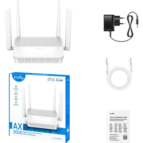 Маршрутизатор/ V2.0, AX3000 Wi-Fi 6 Dual Band Gigabit xPON Router,... фото 5