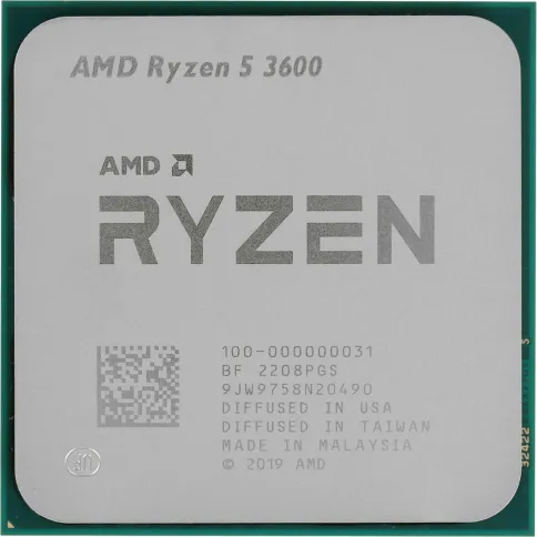 Процессор/ CPU AM4 AMD Ryzen 5 3600 (Matisse, 6C/12T, 3.6/4.2GHz, 32MB, 65W) OEM фото 1