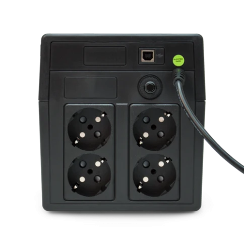ИБП POWERMAN Back Pro 1050 PLUS, линейно-интерактивный, 1050ВА, 600Вт, 4 евророзетки с резервным питанием, USB, батарея 12В 7Ач 2 шт., 353мм х 149 мм х162мм, 10.3 кг./ UPS POWERMAN Back Pro 1050 PLUS, line-interactive, 1050VA, 600W, 4 euro sockets with ba фото 6