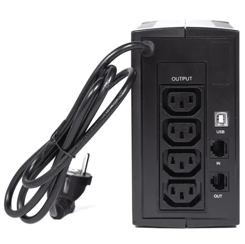 ИБП ЮНИОР 850, 850/480 ВА/Вт, LED, USB, RJ11/RJ45, IEC-C13x4/ line-int фото 4