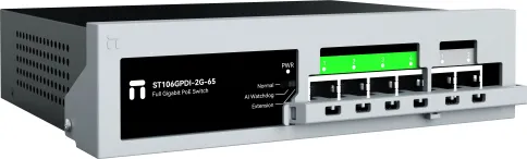 Коммутатор/ Неуправляемый PoE коммутатор Gigabit Ethernet, 4 PoE+ порт фото 3