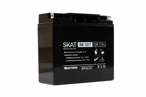 2536 SKAT SB 1217, 12В, 17Ач, максимальный ток заряда 5,1... фото 2