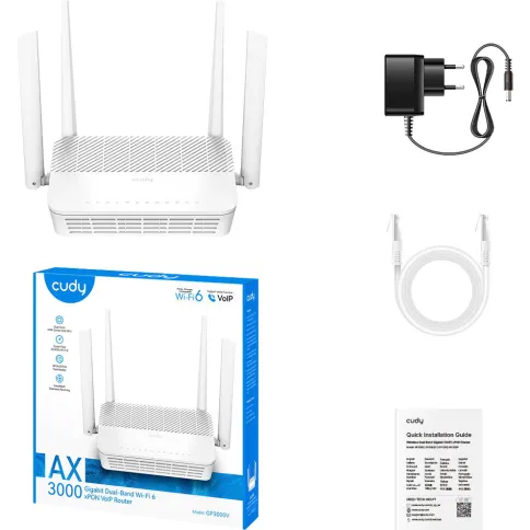 Маршрутизатор/ V2.0, AX3000 Wi-Fi 6 Dual Band Gigabit xPON Router, Rea фото 5