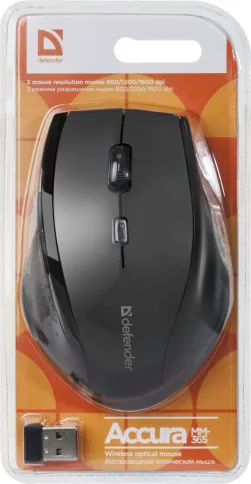 Defender Accura MM-365 черный фото 4