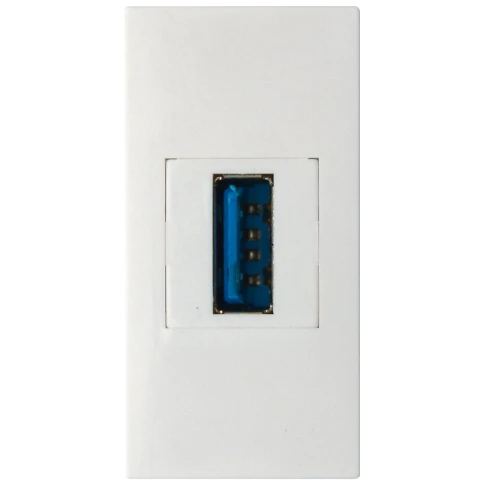 Donel Розетка информационная USB для передачи данных, 1мод., бел. (22. фото 1