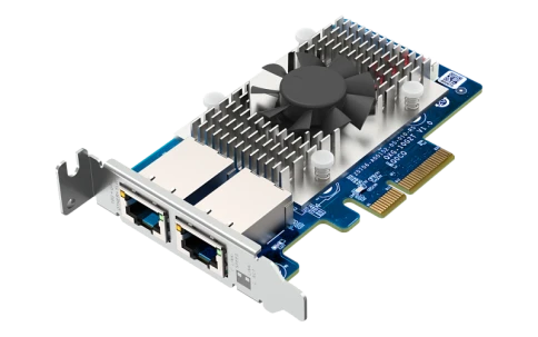 Сетевая карта/ QNAP QXG-10G2T Dual-port BASET 10GbE network expansion фото 6