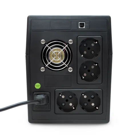 ИБП POWERMAN Back Pro 2000 PLUS, линейно-интерактивный, 2000ВА, 1200Вт,  4 евророзетки с резервным питанием, USB, батарея 12В 9Ач 2 шт.,  380мм х 101мм х142мм, 11.5 кг./ UPS POWERMAN Back Pro 2000 PLUS, line-interactive, 2000VA, 1200W, 4 eurosockets with фото 5