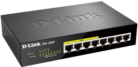 D-Link DGS-1008P/E1 фото 3