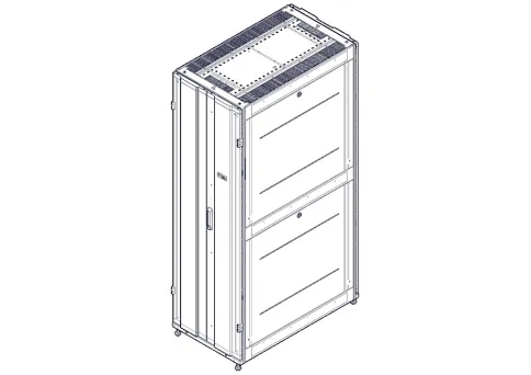 Шкаф Systeme Electric, серия Uniprom, 42U-600/1070, боковые панели 4шт фото 6