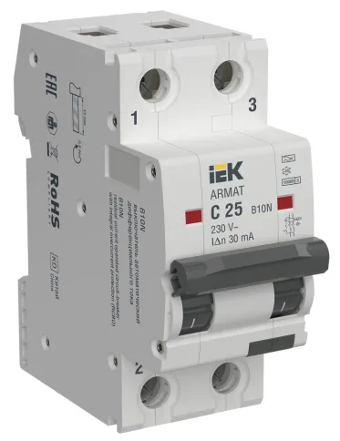 ARMAT АВДТ B10N 2P C25 30мА тип A IEK фото 1