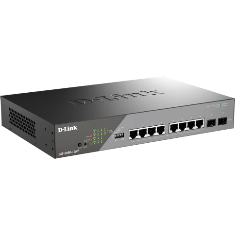 Сетевой коммутатор/ Smart L2 Surveillance Switch 8х1000Base-T PoE, 2x1000Base-X SFP,... фото 2