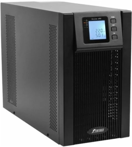ИБП POWERMAN Online 3000 plus, LCD, двойного преобразования, 3000ВА, 2700Вт, 2 евророзетки с резервным питанием, USB, RS232, слот SNMP, разъем EPO, внешний блок батарей (в комплект не входит),  191 х 460 х 337 мм., 11 кг./ UPS POWERMAN Online 3000 plus, L фото 1
