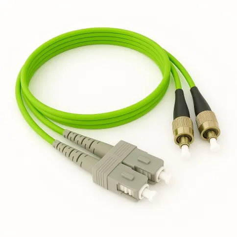 Патч-корд ADVANT ADVOM5-PCD05-SCFC-UU-LL, Duplex, тип волокна: MM 50/125 (OM5). Разъемы: SC/UPC-FC/UPC. Длина: 5, оболочка: LSZH, диаметр кабеля: 3 фото 1