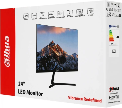 Монитор Dahua 23.8" DHI-LM24-B201S черный IPS LED 5ms 16:9 HDMI M/M ма фото 4