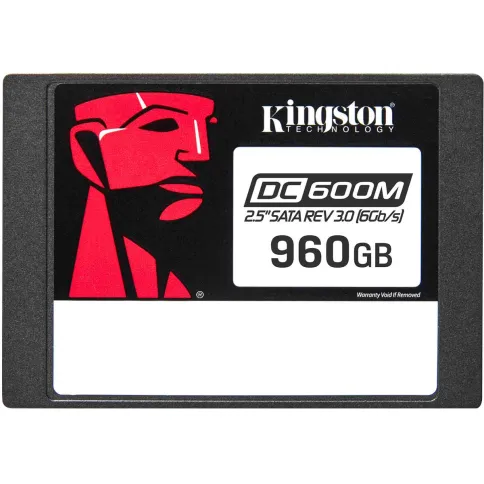 Твердотельный накопитель/ Kingston SSD DC600M, 960GB, 2.5" 7mm, SATA3, 3D TLC, R/W 560/530MB/s, IOPs 94 000/65 000, TBW 1752, DWPD 1 (12 мес) фото 1