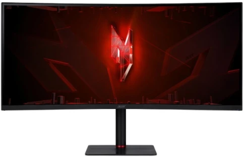 Монитор/ ACER XV345CURV3bmiphuzx 34'', ZeroFrame, Curved 1000R Black, 21:9, VA, 3440x1440, 1 / 0,5ms, 300cd, 180Hz, 1xHDMI(2.0) + 1xDP(1.4) + 1xType-C(65W) + Audio out + USB 2.0x2+USB-B(2up 2down), Speakers 3Wx2, FreeSync Premium, HDR 10, H.Adj. фото 1