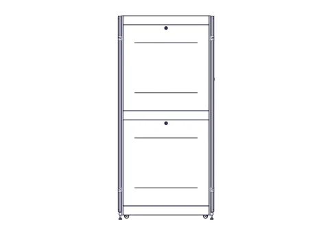 Шкаф Systeme Electric, серия Uniprom, 48U-750/1070, боковые панели 4шт фото 4