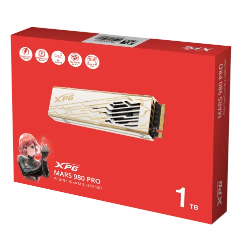 Твердотельный накопитель/ ADATA SSD XPG MARS 980 PRO, 1000GB, M.2(22x80mm),... фото 8