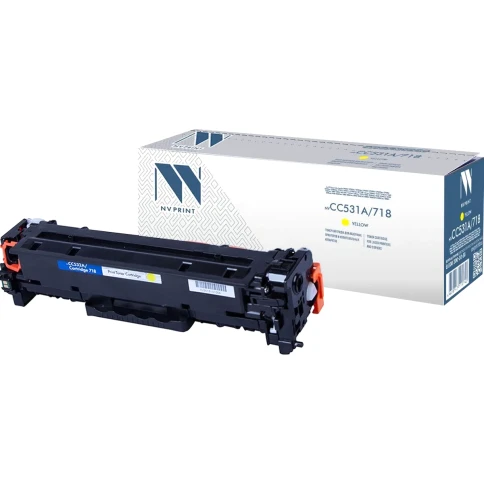 Тонер-картридж NVP NV-CC532A/NV-718 Yellow универсальные для HP/Can фото 2