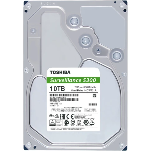 Жесткий диск/ HDD Toshiba SATA3 10Tb Surveillance S300 7200 512Mb... фото 3