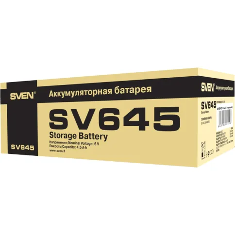 Батарея SVEN SV 645 (6V 4.5Ah), напряжение 6В, емкость 4.5А*ч, макс. т фото 4