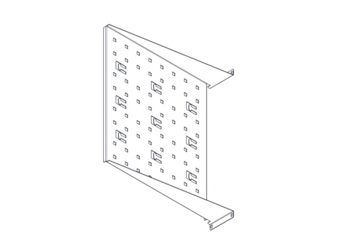 Фиксированная полка Systeme Electric, серия Uniprom, 2U, 450мм, до 15к фото 11