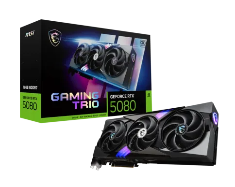 MSI GeForce RTX 5080 16G GAMING TRIO OC фото 1
