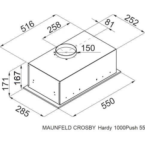 Maunfeld Crosby Hardy 1000Push Black фото 7