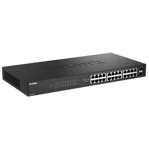 Коммутатор/ Конфигурируемый PoE-коммутатор, 24x1000Base-T PoE, 2x1000Base-X SFP, PoE-бюджет 240 Вт,... фото 2