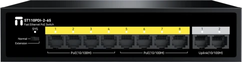 Коммутатор/ Неуправляемый PoE коммутатор Fast Ethernet, 8 портов 100 Мбит/с... фото 1