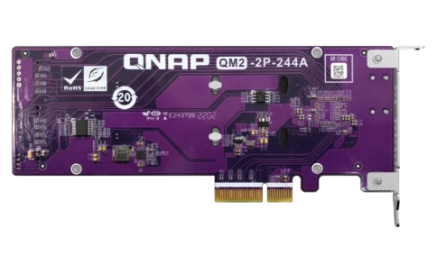 Плата расширения/ QNAP QM2-2P-244A 2 x M.2 22110 or 2280 PCIe (Gen2 x фото 2