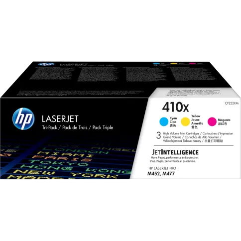 HP LaserJet 410X 3-pack High Yield Cyan (CF252XM) фото 1