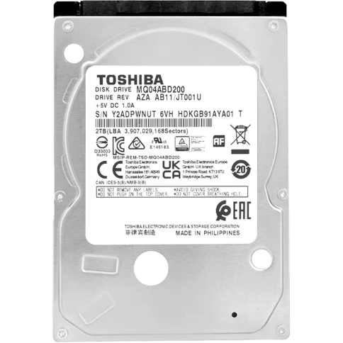 Жесткий диск/ HDD Toshiba SATA 2TB 2.5" 6.0 Gbit/s 5400... фото 1