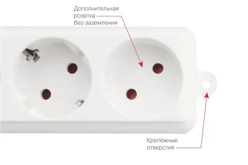 Фильтр-удлинитель Power Cube PRO, 5,0 м 6 розеток, LC контур, 16А/3,5к фото 4