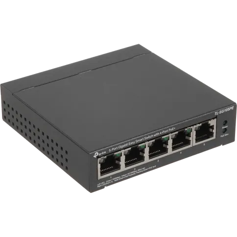 Коммутатор/ Easy Smart Gigabit 5-port switch with 4 PoE + ports, metal фото 1